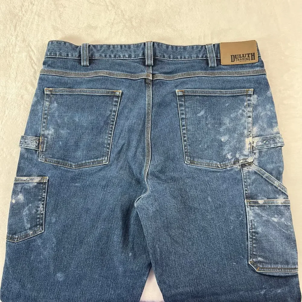 Duluth Trading Men's Carpenter Painters Jeans Size 38X31 Ballroom Flex